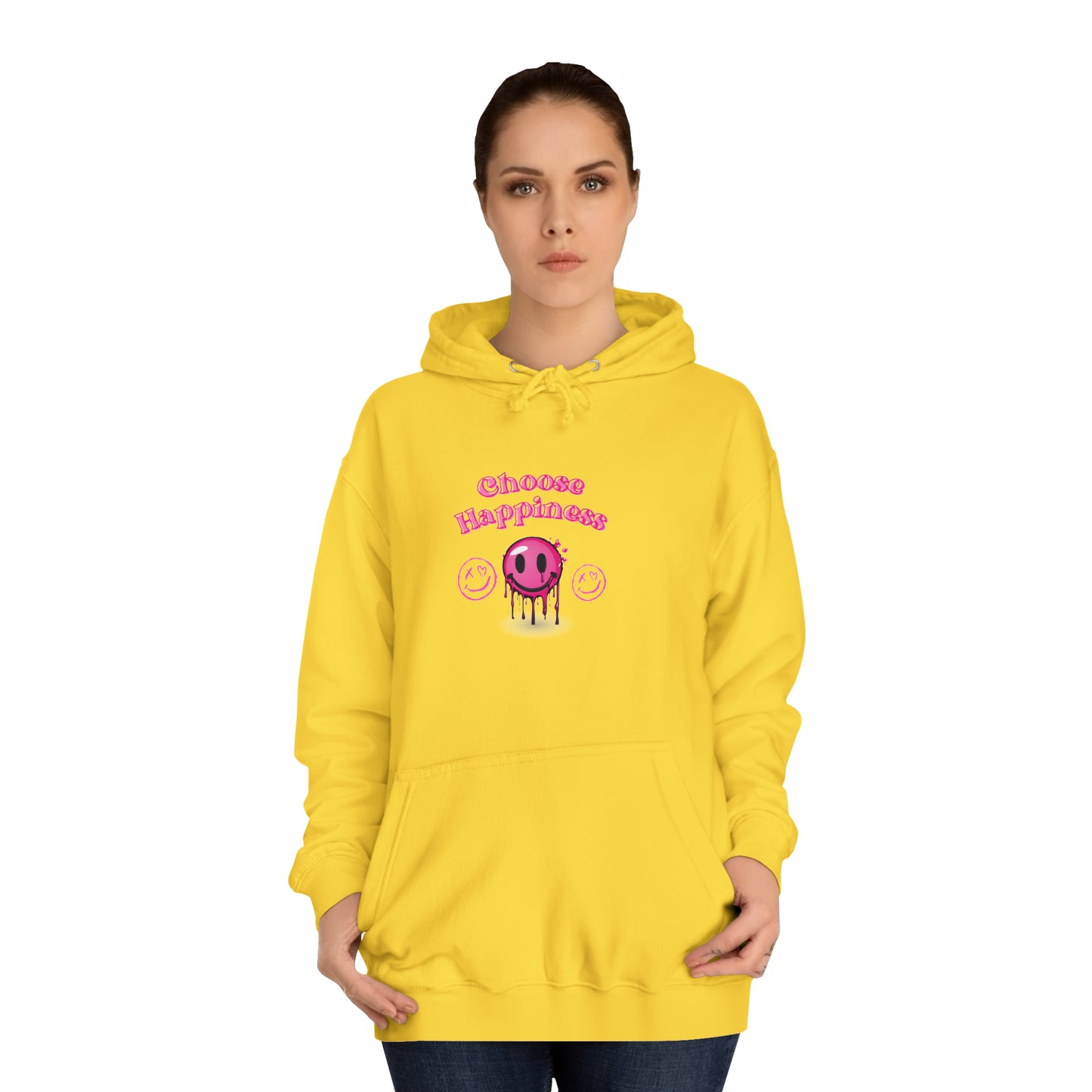 "Why Aren't You Smiling?" Unisex College Hoodie