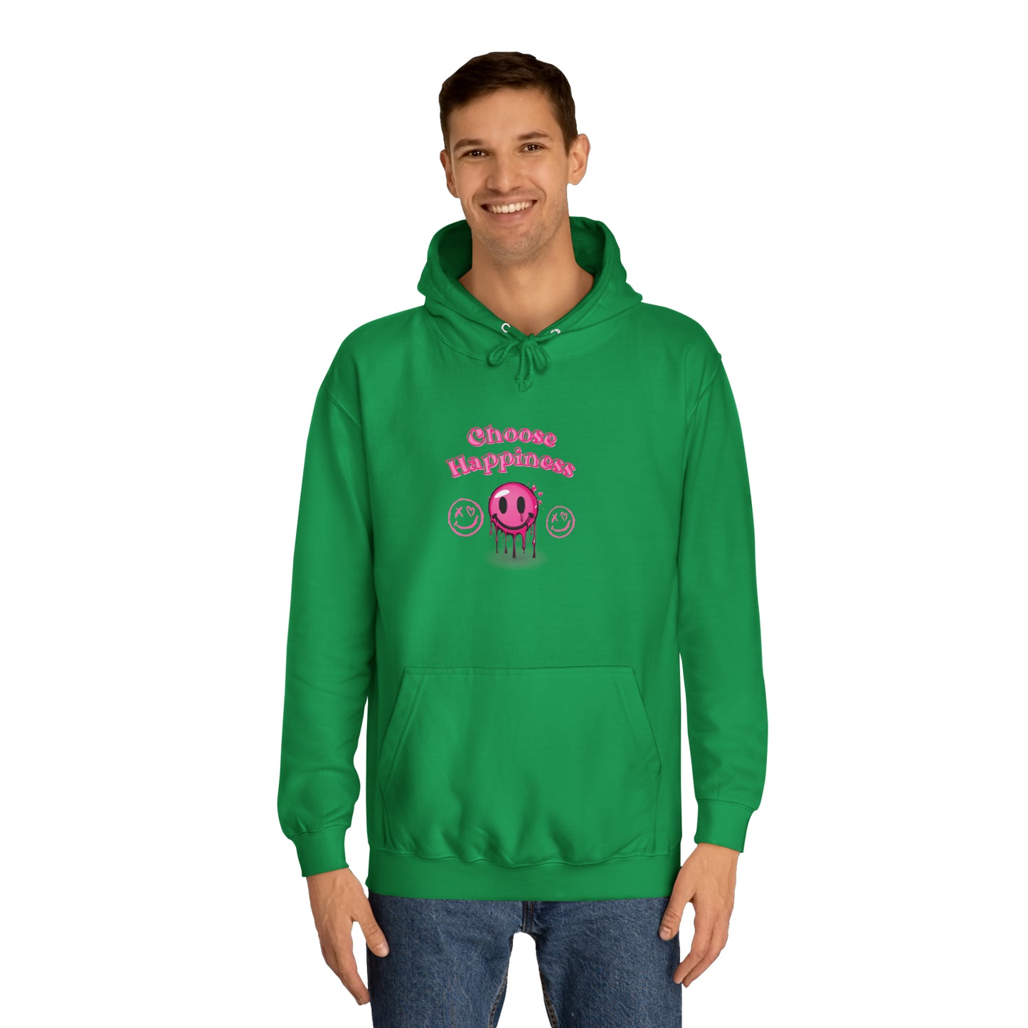 "Why Aren't You Smiling?" Unisex College Hoodie